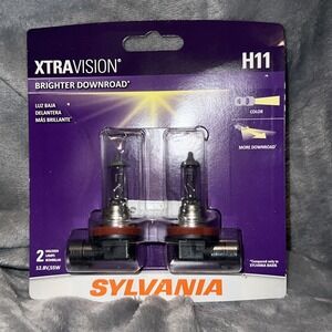 SYLVANIA - H11 XtraVision - High Performance Halogen Headlight, Contains 2 Bulbs